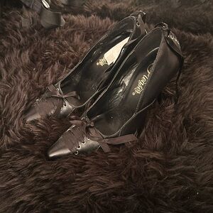 Pleaser Lace Up black Pumps - Women’s Size 5